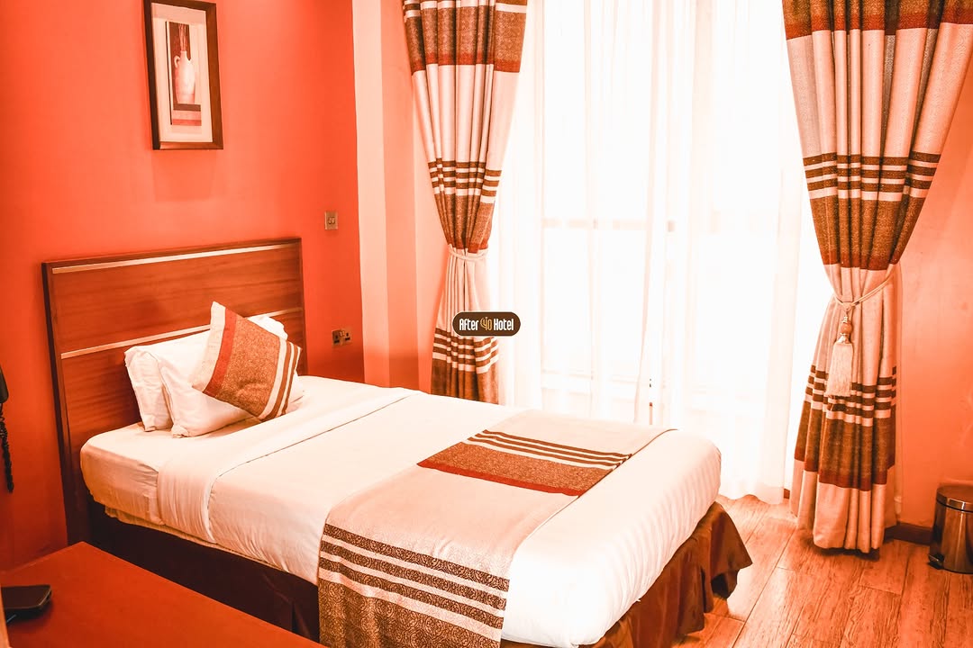 Single Room with modern decor at After 40 Hotel